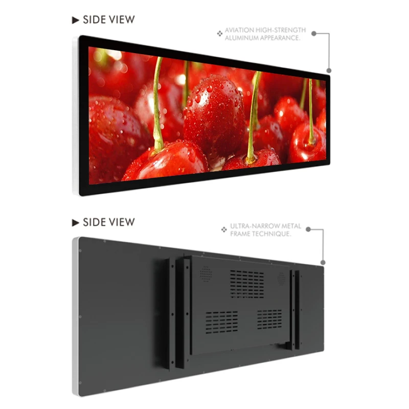 28 Inch LCD Bar Display Double Face Screen Manufacturer
